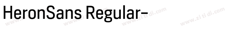 HeronSans Regular字体转换